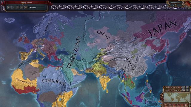 EU4 what if Trebizond had 3000 Development AI only Timelapse смотреть онлайн