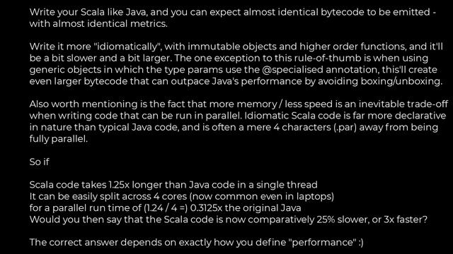 Java :scala vs java, performance and memory? [closed](5solution) смотреть онлайн