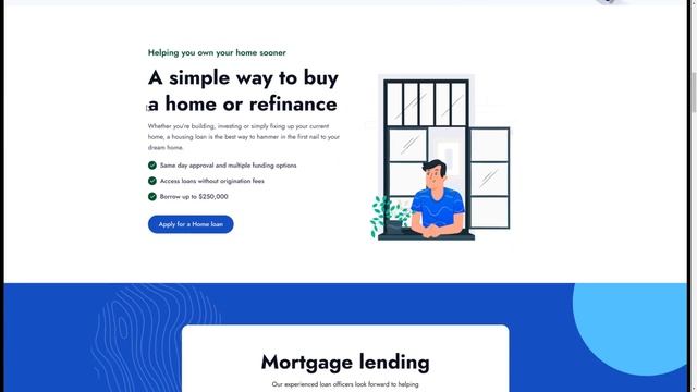 Bankio -Bank Website Figma Template loan provider business смотреть онлайн