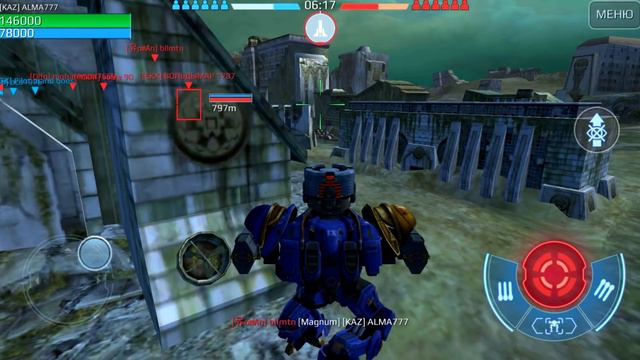 WAR ROBOTS--СТЫЧКА новый режим советы новичкам РОБОТЫ в игре роботы Kumiho Bulgasari Grififn смотреть онлайн