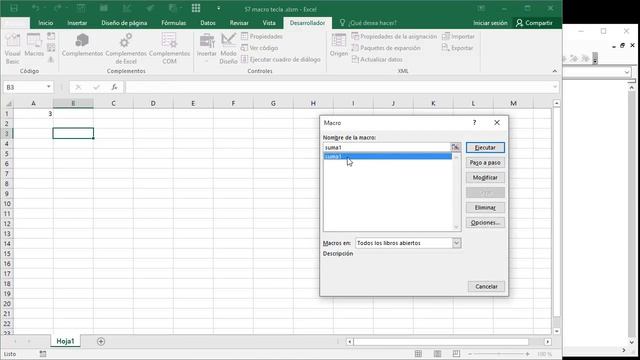 57 curso excel vba 2016: asignar tecla a macro (tecla método abreviado control + letra) смотреть онлайн