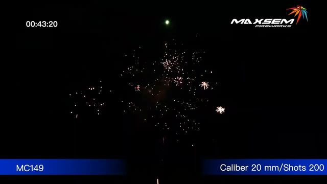 Фейерверк MC149 "Ночные огни / Blue night fire" (0,8" х 200 залпов) смотреть онлайн
