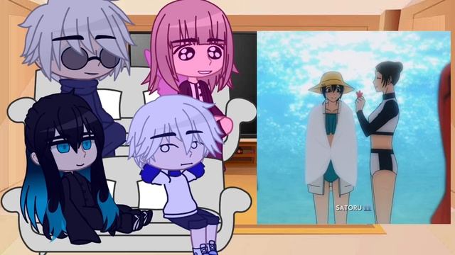 anime characters react to gojo satoru ||3/4|| смотреть онлайн