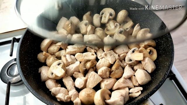 НЕЖДАНЧИК! Не ожиданно ВКУСНО! Очень ПРОСТО РЕЦЕПТ! Курочка с грибами! смотреть онлайн