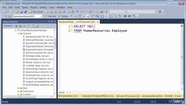 SQL Tutorial - MAX Function in SQL - Lesson 033 смотреть онлайн