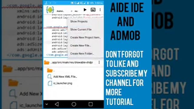 Adding Admob Banner ads to your AIDE IDE project смотреть онлайн