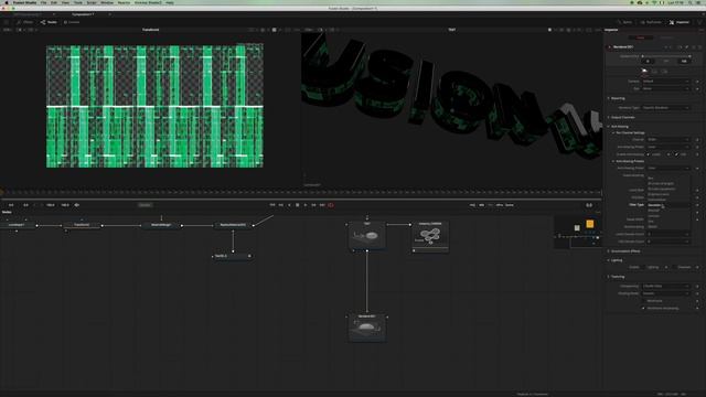 Blackmagic Fusion | 3DText Animation (100% Fusion)