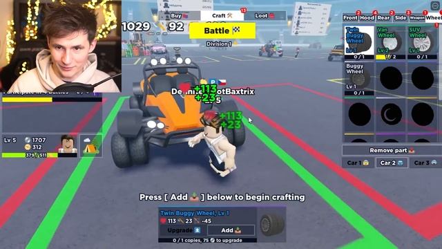 MAX LEVEL CAR TUNING in ROBLOX CAR CRAFT! смотреть онлайн
