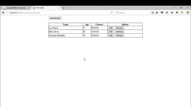 CRUD with PHP and MYSQLi смотреть онлайн