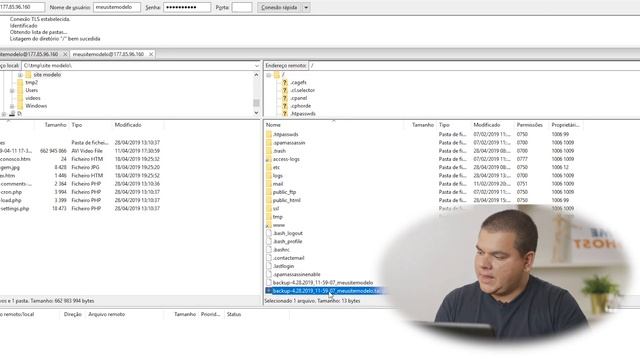 Como fazer backup de um site usando cPanel, FTP e phpMyAdmin смотреть онлайн