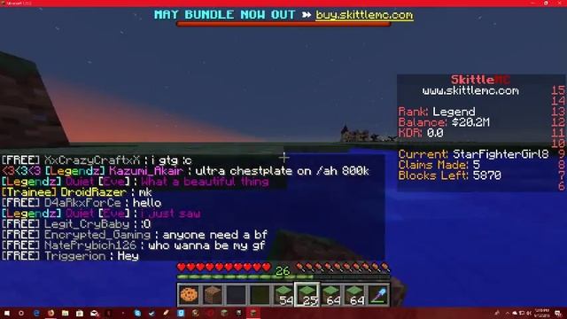 SKITTLE MC/ HYPIXEL?!?!| (More Webcam!) смотреть онлайн