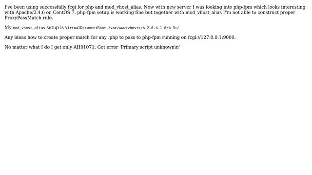 php-fpm-5.6.2 and mod_vhost_alias ProxyPassMatch смотреть онлайн