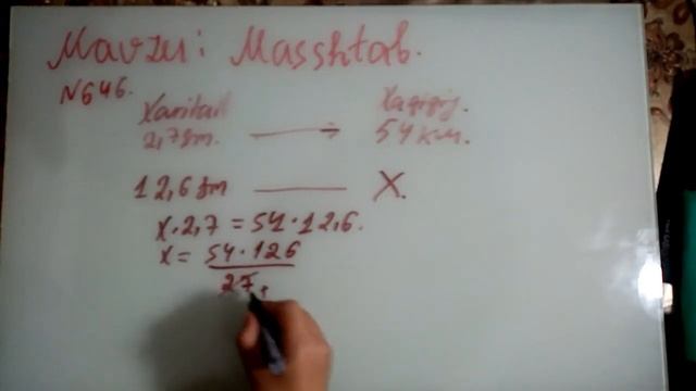 6-SINF MATEMATIKA MAVZU: MASSHTAB. (643-650).