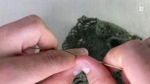 Скатерть крючком, Елена, часть 3 из 6 (29-40 ряд)