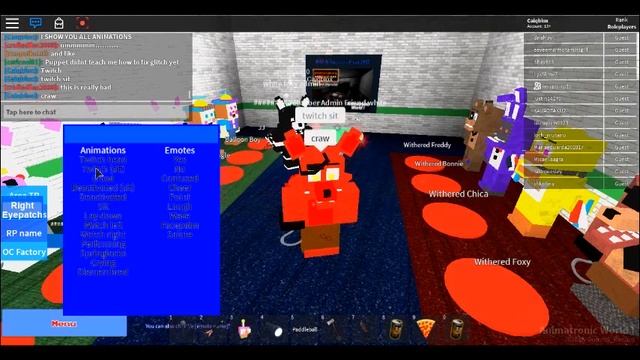 Roblox Animatronic Wolrd(All Animations and emotes and secret emotes смотреть онлайн