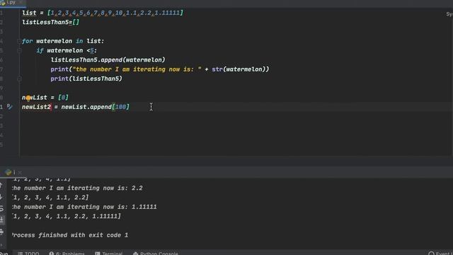 append for loop in Python смотреть онлайн
