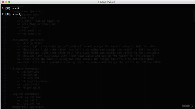 009 Assignment Operators in Python смотреть онлайн