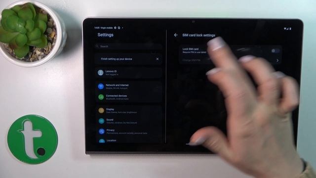 How to Lock the SIM Card on a LENOVO Yoga Tab 11 - Set Up the SIM Card PIN Code смотреть онлайн
