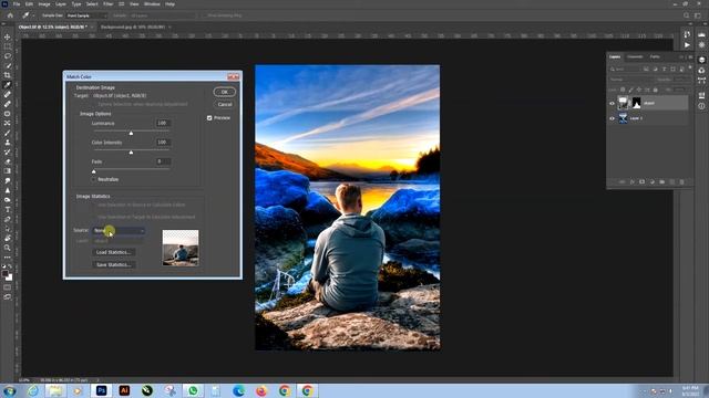 Adobe Photoshop Color Matching Easy Method - Sinhala Tutorial смотреть онлайн