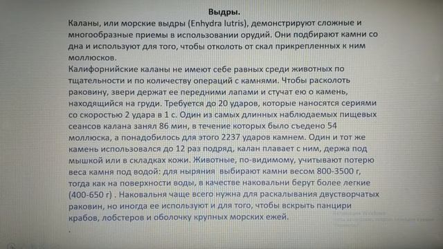 Природознавство 4 клас . Тема "Орудие труда используемое животными" смотреть онлайн