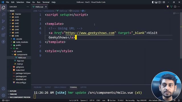How to use URL or Links in Vue Js (Hindi) смотреть онлайн