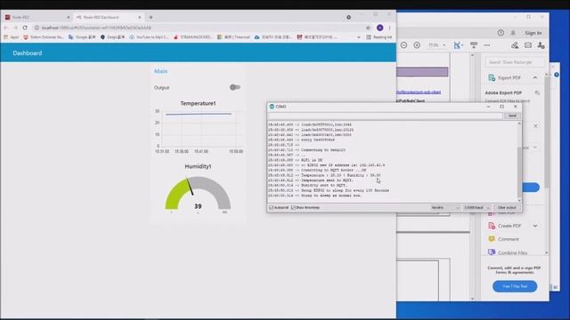 DEC50132 PW6- Simple IOT Application for monitoring sensor reading with node-red dashboard смотреть онлайн