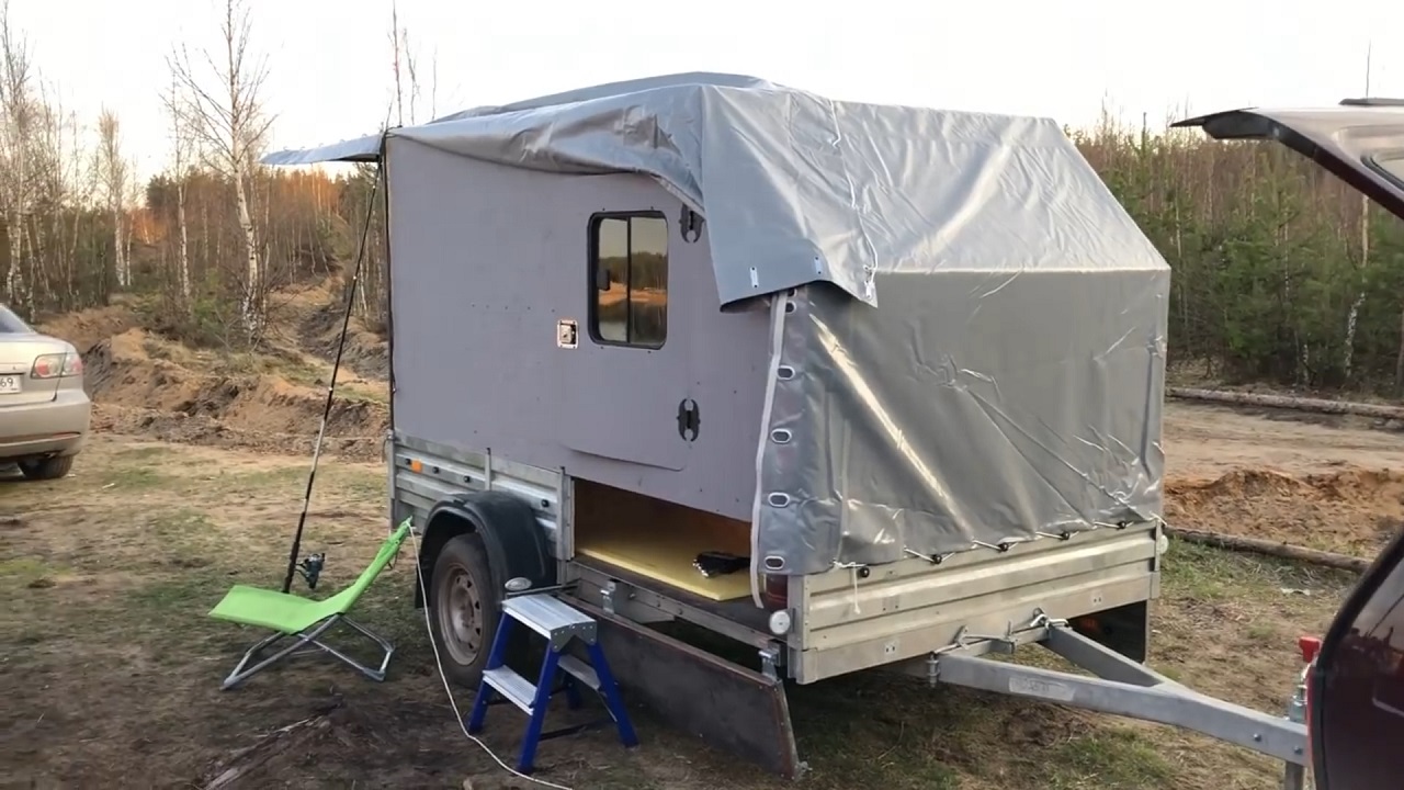 Туристический прицеп своими руками. Продолжение. смотреть онлайн