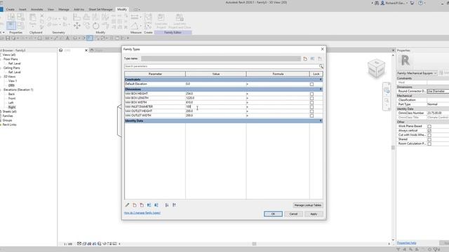 REVIT MEP 2020 - STEP BY STEP TUTORIAL 20 CREATING MECHANICAL EQUIPMENT FAMILY DUAL DUCT VAV BOX смотреть онлайн