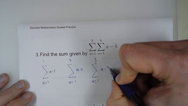 Evaluating Double Summation Notation Guided Practice смотреть онлайн