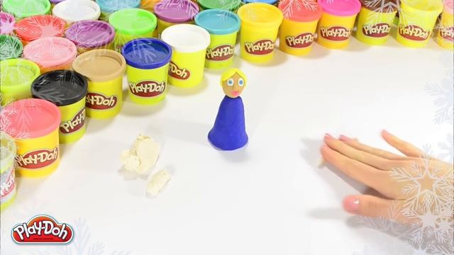 Play-Doh Russia Как слепить Снегурочку из пластилина Play-Doh смотреть онлайн