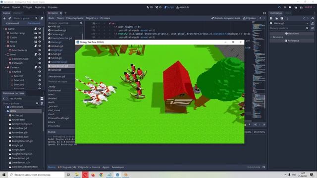 Demo my RTS Game in Godot - Unit selection, movement, pathfind and combat смотреть онлайн
