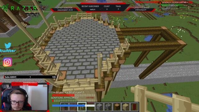 Creative mode server city building! part 4: lets build some more market stools! and what ever else смотреть онлайн