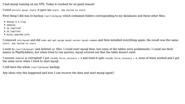 Recover MySQL ibdata1 file (2 Solutions!!) смотреть онлайн