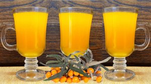 Горячий напиток из облепихи с имбирем