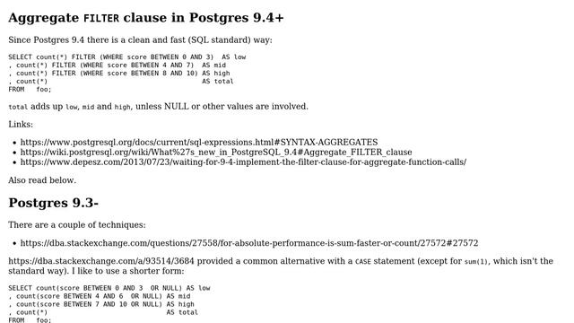Databases: Return counts for multiple ranges in a single SELECT statement (2 Solutions!!) смотреть онлайн