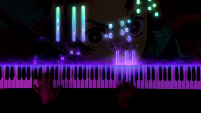 Demon Slayer: Kimetsu no Yaiba Opening (Fonzi M Gurenge Arr.) смотреть онлайн