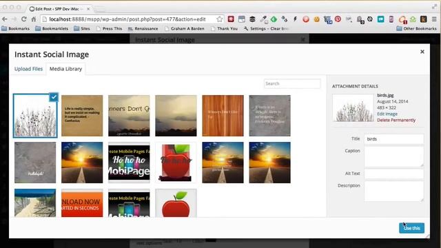 Instant Social Media Image WordPress Plugin смотреть онлайн