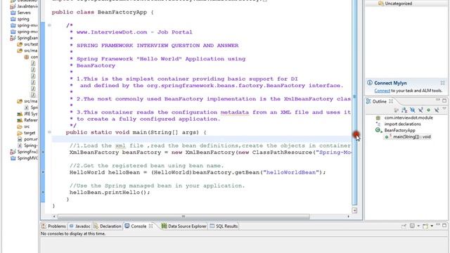 SPRING FRAMEWORK WHAT IS BEANFACTORY смотреть онлайн