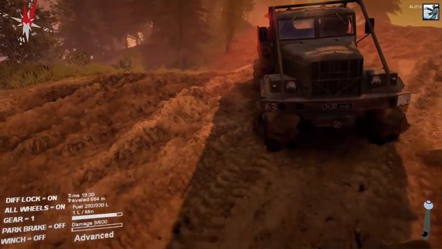 Spintires Mudrunner the rise of the blue truck my pc game video play / part 04 смотреть онлайн