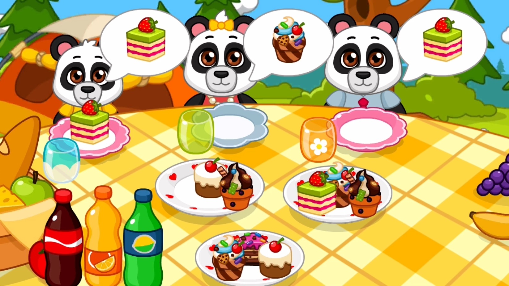 Детский кемпинг - развивающая игра | Мультик для детей смотреть онлайн