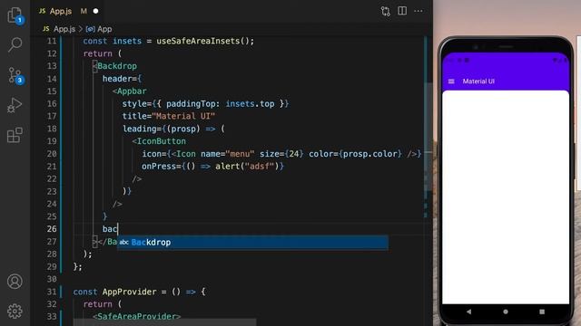 React Native Material | 04. Backdrop смотреть онлайн