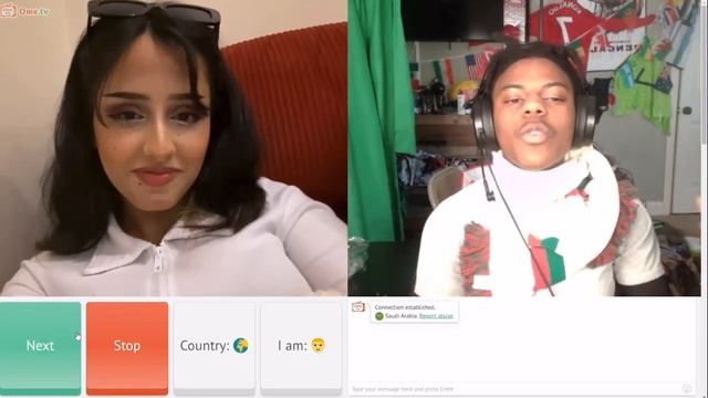 IShowSpeed Talks To Saudi Arabian Girl On Omegle? смотреть онлайн