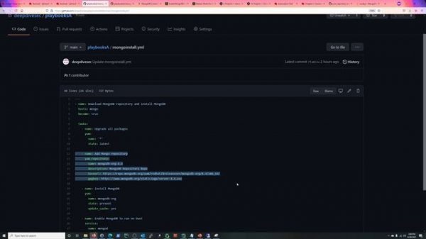 Ansible: Playbook to install MongoDB on three servers