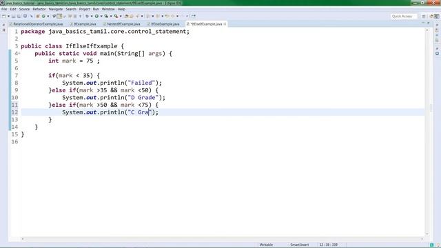 Java tutorial in Tamil | Control Statements in java | If Else | For Loop | While Loop | Do While смотреть онлайн