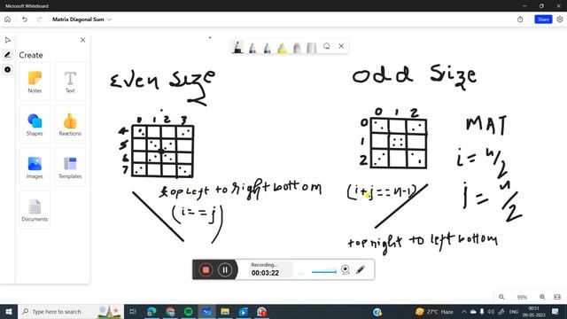 Matrix Diagonal Sum LeetCode Daily Problems #potd #coding #dsa смотреть онлайн