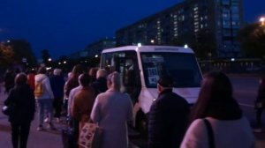 Штурм автобусов №392 и 565 в город Королев у метро "ВДНХ"