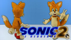 Лепим из пластиниа Лис Тейлз Tails из Соник 2 в кино 2022