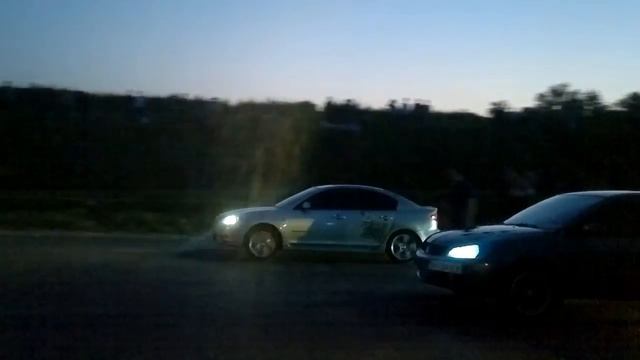 АдреналинДраг 05.2014 - Mazda 3 2.0 vs Mitsubishi Lancer IX 2.0 смотреть онлайн