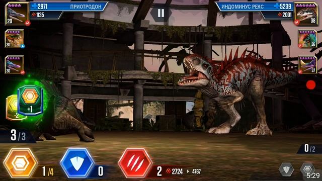 Ужасающая сила 9 противников на Арене Динозавров Jurassic World The Game смотреть онлайн