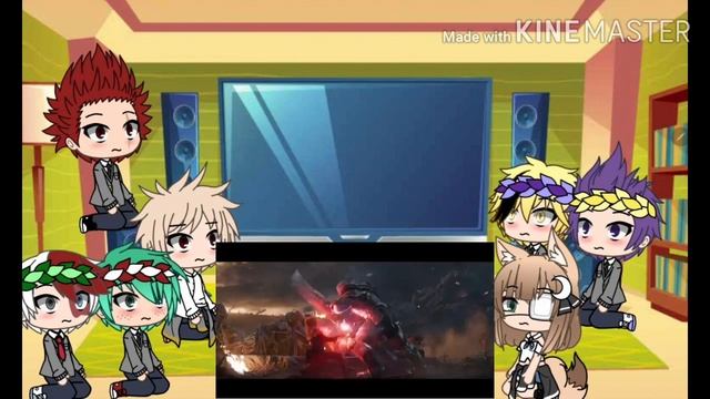Mha reacts to Avengers end game/legends never die смотреть онлайн